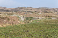 
The Nant Morlais embankment, April 2019