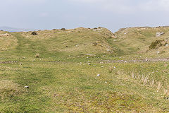 
The first quarry loop junction at Twynau Gwynion, April 2019