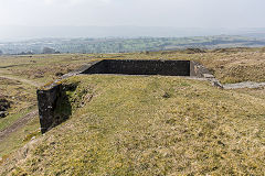 
The ganister quarry bunker at Twynau Gwynion, April 2019