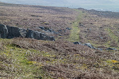 
Probably the route of the first tramroad to Rhymney from Twynau Gwynion, April 2019