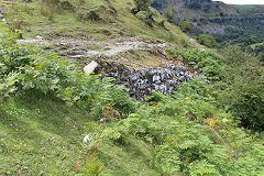 
Chwar Mawr 'stone chute', Llangattock, July 2020