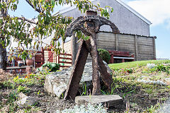 
A commemorative garden on the route of the Disgwylfa Tramroad, September 2019