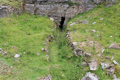 Quarry near the incline head, Llangattock, July 2020