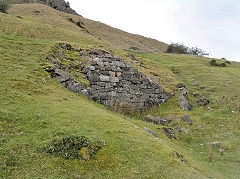 
Chwar Mawr 'stone chute', Llangattock, April 2010