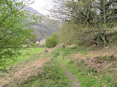 Tramroad towards inclines, Llangattock, April 2010