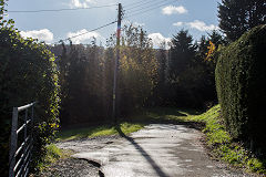 
The Railroad leaving Church Road, Gilwern, November 2019