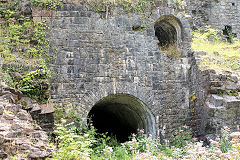 
Clydach Ironworks, between furnace No 2 and No 1, August 2010