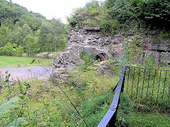 
Clydach Ironworks from the higher level, August 2010
