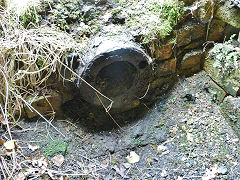 
Clydach Ironworks blastpipe behind the furnaces, May 2012