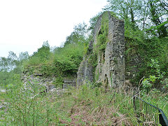 
Clydach Ironworks from the higher level, May 2012