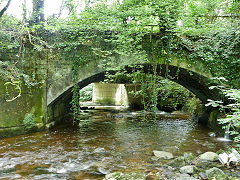 
Lower tramroad bridge, West side, Clydach, July 2012