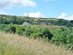 
Gellifelen Colliery, the three tips, July 2012