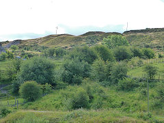 
Gellifelen Colliery, upper tips, July 2012