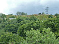 
Gellifelen Colliery, middle tips, July 2012