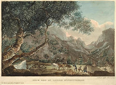 
'Clydach brickworks', by Amelia de Suffren, 1802, © National Library of Wales