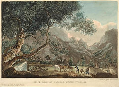 
'Clydach brickworks', by Amelia de Suffren, 1802, © National Library of Wales