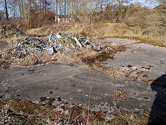 
Llammarch Coal Yard on the site of Clydach Colliery, March 2021