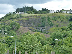 
Tramroad 1 to Gellifelen climbing above the MTAR and tramroad link 8 to incline 9, July 2012