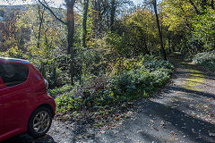 
Llammarch Tramroad to the left, Clydach Railroad to the right, Gilwern, November 2019