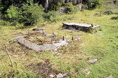 
Clydach Limeworks ball mill engine bases, August 2010