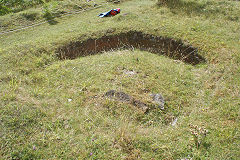 
Clydach Limeworks, double kiln top of the pot, August 2010