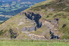 
Clydach Quarry from Blaen Dyar, August 2016