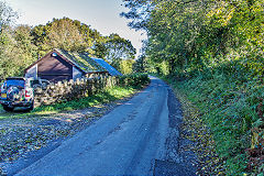 Baileys Govilon Tramroad at Siop Newydd, the workshops for the tramroad, Govilon, October 2019