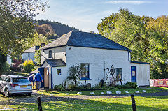 
The canal basin, Govilon, October 2019