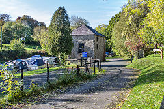 
The canal basin, Govilon, October 2019