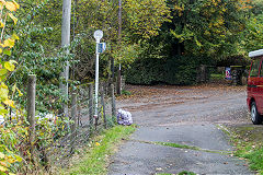 
Baileys Govilon Tramroad crossing the Llanelly Hill road, October 2019