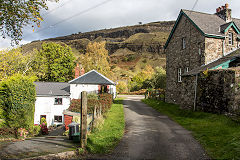 
Baileys Govilon Tramroad with Clydach Station on the right, October 2019