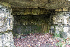 
Small 'cave' on Baileys Govilon Tramroad around the Gellifelen tunnels, October 2019