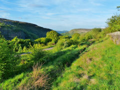 
Baileys Tramroad running beside and above the MTAR near Gellifelen, May 2013