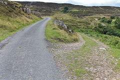 
The reversing spur above the causeway, July 2020