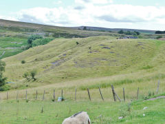 
Blaen Dyar colliery tips to the North, July 2012