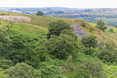 
Blaen Dyar colliery tips, July 2020