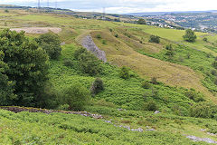 
Blaen Dyar colliery tips, July 2020