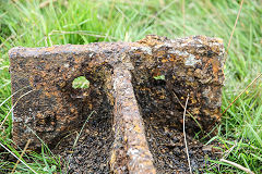 
Iron column at Blaen Dyar, September 2016