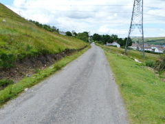 
Blaenavon Stone Road looking West, Waunllapria, July 2012