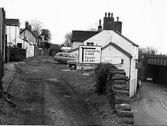 Sirhowy tramroad route at Pye Corner, looking towards Rogerstone in the 1970s or 80s, © Photo courtesy of Risca Museum