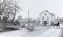 Sirhowy tramroad route at Pye Corner, looking towards Rogerstone