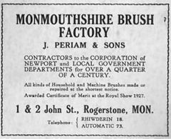Periam Brush advert from c1925