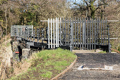 Tredegar Park Tramroad river bridge, January 2016