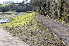 Tredegar Park Tramroad, The tramroad towards the Forge, January 2016