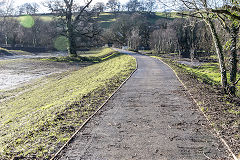 
Tredegar Park Tramroad, The tramroad towards the Forge, January 2016