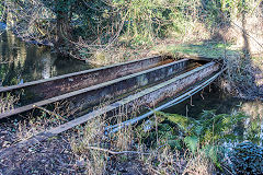 Tredegar Park Golf Course derelict bridge, January 2016