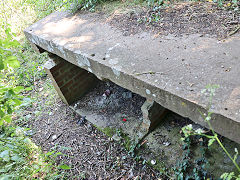 Anti-aircraft gun emplacement, Caldicot, ST 4810 8730, June 2023