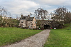 The weighing machine cottage, Goytre Wharf, January 2019