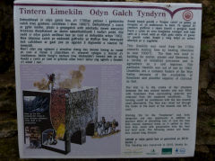 
Colwell Grove limekiln, information board, April 2013