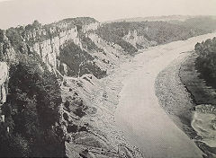 
Lancaut quarry at work